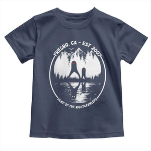 Home Of The Fresno Nightcrawlers Toddler T Shirt California Cryptid Hunter TS12 Navy Print Your Wear