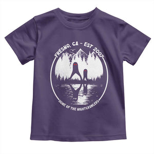 Home Of The Fresno Nightcrawlers Toddler T Shirt California Cryptid Hunter TS12 Purple Print Your Wear