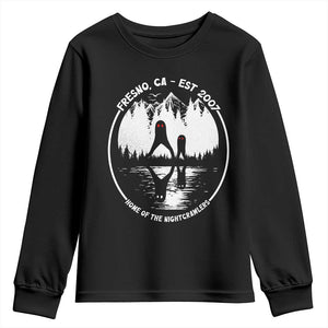 Home Of The Fresno Nightcrawlers Youth Sweatshirt California Cryptid Hunter TS12 Black Print Your Wear