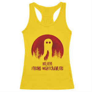 Believe In Fresno Nightcrawlers Racerback Tank Top California Cryptid Hunter Gift TS12 Daisy Print Your Wear