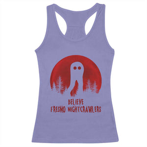 Believe In Fresno Nightcrawlers Racerback Tank Top California Cryptid Hunter Gift TS12 Violet Print Your Wear