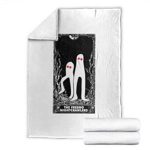 Funny Tarot Card Graphic Fresno Nightcrawlers Lover Throw Blanket Cryptid Gift TS12 White Print Your Wear