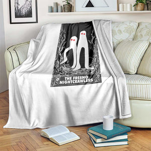 Funny Tarot Card Graphic Fresno Nightcrawlers Lover Throw Blanket Cryptid Gift TS12 Print Your Wear