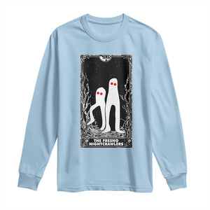 Funny Tarot Card Graphic Fresno Nightcrawlers Lover Long Sleeve Shirt Cryptid Gift TS12 Light Blue Print Your Wear