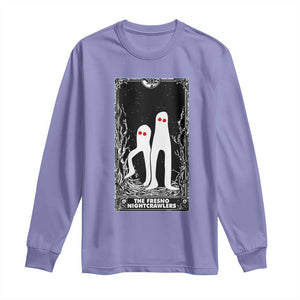 Funny Tarot Card Graphic Fresno Nightcrawlers Lover Long Sleeve Shirt Cryptid Gift TS12 Violet Print Your Wear
