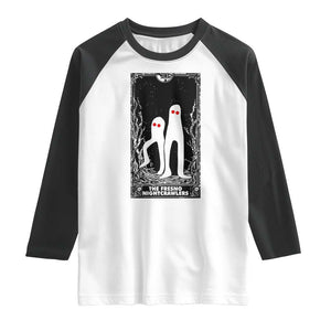 Funny Tarot Card Graphic Fresno Nightcrawlers Lover Raglan Shirt Cryptid Gift TS12 White Black Print Your Wear