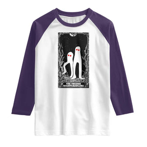 Funny Tarot Card Graphic Fresno Nightcrawlers Lover Raglan Shirt Cryptid Gift TS12 White Purple Print Your Wear