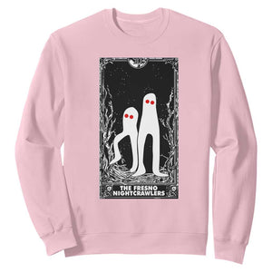 Funny Tarot Card Graphic Fresno Nightcrawlers Lover Sweatshirt Cryptid Gift TS12 Light Pink Print Your Wear