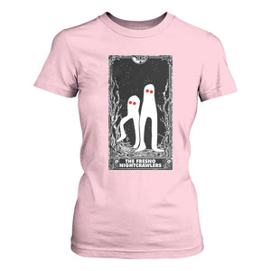Funny Tarot Card Graphic Fresno Nightcrawlers Lover T Shirt For Women Cryptid Gift TS12 Light Pink Print Your Wear