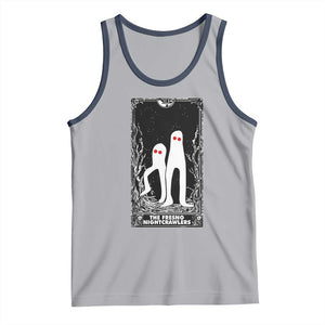 Funny Tarot Card Graphic Fresno Nightcrawlers Lover Tank Top Cryptid Gift TS12 Athletic Heather Navy Print Your Wear