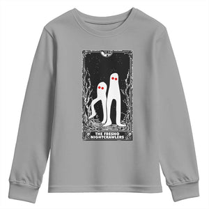 Funny Tarot Card Graphic Fresno Nightcrawlers Lover Youth Sweatshirt Cryptid Gift TS12 Sport Gray Print Your Wear