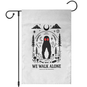 We Walk Alone Fresno Nightcrawler Garden Flag California Cryptid Hunter TS12 White Print Your Wear