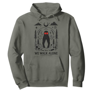 We Walk Alone Fresno Nightcrawler Hoodie California Cryptid Hunter TS12 Military Green Print Your Wear