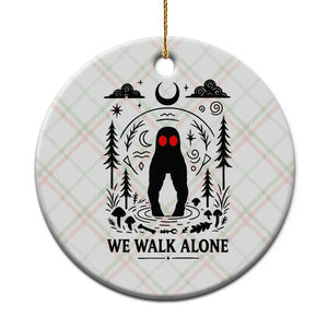 We Walk Alone Fresno Nightcrawler Ceramic Ornament California Cryptid Hunter TS12 1pc Christmas Plaid Print Your Wear