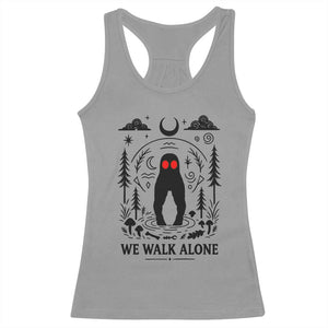 We Walk Alone Fresno Nightcrawler Racerback Tank Top California Cryptid Hunter TS12 Sport Gray Print Your Wear