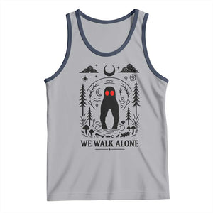 We Walk Alone Fresno Nightcrawler Tank Top California Cryptid Hunter TS12 Athletic Heather Navy Print Your Wear