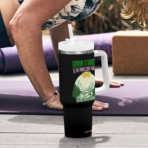 Fresno Nightcrawler Tumbler With Handle Everyone Is Gangster Til The Pants Start Walkin TS12 Print Your Wear