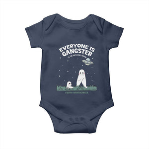 Gangster Til The Pants Start Walkin Nightcrawler Baby Onesie Funny Cryptid Hunter TS12 Navy Print Your Wear