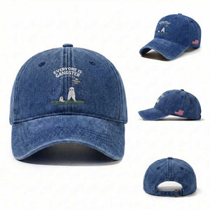 Gangster Til The Pants Start Walkin Nightcrawler Washed Cotton Baseball Cap Funny Cryptid Hunter TS12 Washed Cap Universal Fit Royal Blue Print Your Wear