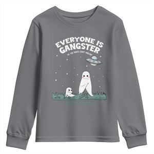 Gangster Til The Pants Start Walkin Nightcrawler Youth Sweatshirt Funny Cryptid Hunter TS12 Charcoal Print Your Wear