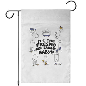 Its The Fresno Nightcrawler Baby Garden Flag Funny Cryptid Skate Style Gift TS12 White Print Your Wear