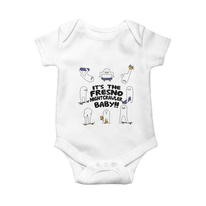 Its The Fresno Nightcrawler Baby Baby Onesie Funny Cryptid Skate Style Gift TS12 White Print Your Wear