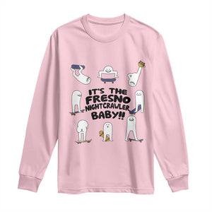 Its The Fresno Nightcrawler Baby Long Sleeve Shirt Funny Cryptid Skate Style Gift TS12 Light Pink Print Your Wear