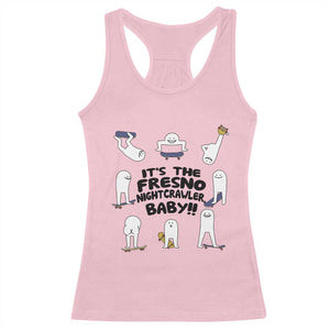 Its The Fresno Nightcrawler Baby Racerback Tank Top Funny Cryptid Skate Style Gift TS12 Light Pink Print Your Wear