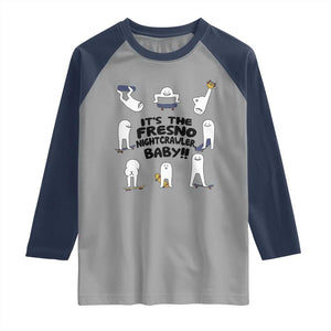 Its The Fresno Nightcrawler Baby Raglan Shirt Funny Cryptid Skate Style Gift TS12 Sport Gray Navy Print Your Wear