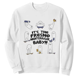 Its The Fresno Nightcrawler Baby Sweatshirt Funny Cryptid Skate Style Gift TS12 White Print Your Wear