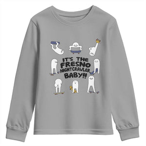 Its The Fresno Nightcrawler Baby Youth Sweatshirt Funny Cryptid Skate Style Gift TS12 Sport Gray Print Your Wear