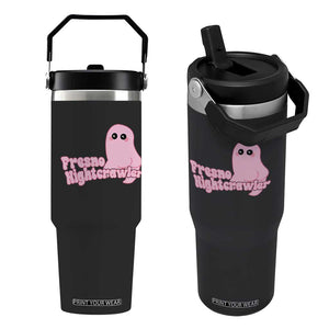Pink Fresno Nightcrawler Flip Straw Tumbler Cryptidcore Aesthetic Gift For Girl TS12 One Size: 30 oz Black Print Your Wear