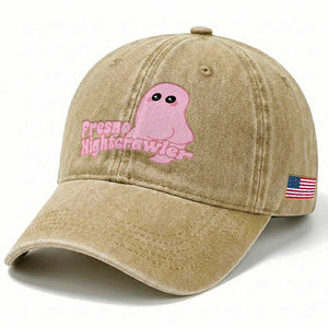 Pink Fresno Nightcrawler Washed Cotton Baseball Cap Cryptidcore Aesthetic Gift For Girl TS12 Print Your Wear