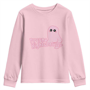 Pink Fresno Nightcrawler Youth Sweatshirt Cryptidcore Aesthetic Gift For Girl TS12 Light Pink Print Your Wear