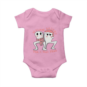 Walkin Around The Xmas Tree Baby Onesie Fresno Nightcrawler Cryptid Christmas Gift TS12 Light Pink Print Your Wear