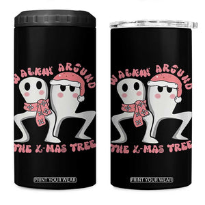 Walkin Around The Xmas Tree 4 in 1 Can Cooler Tumbler Fresno Nightcrawler Cryptid Christmas Gift TS12 One Size: 16 oz Black Print Your Wear