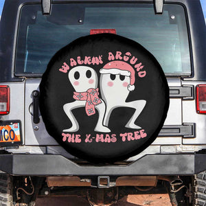 Walkin Around The Xmas Tree Spare Tire Cover Fresno Nightcrawler Cryptid Christmas Gift TS12 No hole White Print Your Wear
