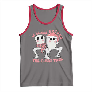 Walkin Around The Xmas Tree Tank Top Fresno Nightcrawler Cryptid Christmas Gift TS12 Deep Heather Red Print Your Wear