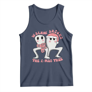 Walkin Around The Xmas Tree Tank Top Fresno Nightcrawler Cryptid Christmas Gift TS12 Navy Print Your Wear
