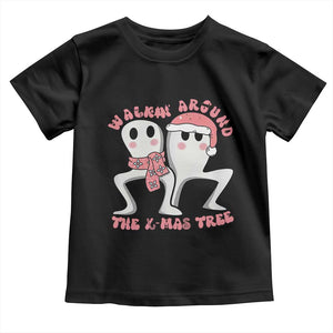 Walkin Around The Xmas Tree Toddler T Shirt Fresno Nightcrawler Cryptid Christmas Gift TS12 Black Print Your Wear