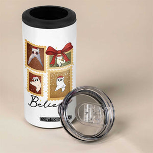 Fresno Nightcrawler Cryptid Christmas Believe Gift 4 in 1 Can Cooler Tumbler TS12 Print Your Wear