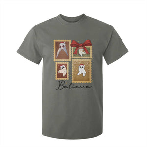 Fresno Nightcrawler Cryptid Christmas Believe Gift T Shirt For Kid TS12 Military Green Print Your Wear
