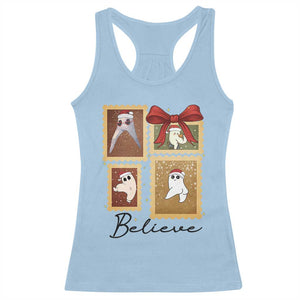 Fresno Nightcrawler Cryptid Christmas Believe Gift Racerback Tank Top TS12 Light Blue Print Your Wear