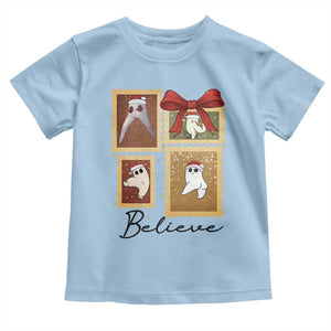 Fresno Nightcrawler Cryptid Christmas Believe Gift Toddler T Shirt TS12 Light Blue Print Your Wear