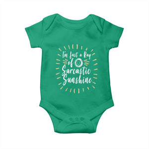 Im Just A Ray Of Sarcastic Sunshine Baby Onesie Funny Attitude Gift TS12 Irish Green Print Your Wear