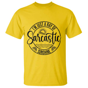 Funny Im Just A Ray Of Sarcastic Sunshine T Shirt Witty Sarcasm Lover TS12 Daisy Print Your Wear