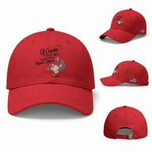 Of Course I Talk To Myself I Need Expert Advice Baseball Cap Funny Sarcastic Quote TS12 Baseball Cap Universal Fit Red Print Your Wear