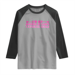 Funny In Law Gift Raglan Shirt I Am My Mother In Laws Favorite Child TS12 Sport Gray Black Print Your Wear