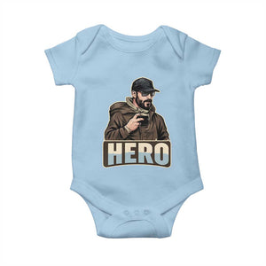 Community Hero Alex Pretti Baby Onesie Minneapolis Support Gift TS12 Light Blue Print Your Wear