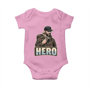 Community Hero Alex Pretti Baby Onesie Minneapolis Support Gift TS12 Light Pink Print Your Wear